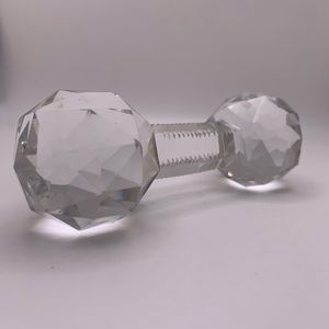 Vintage Victorian Crystal Knife Rest